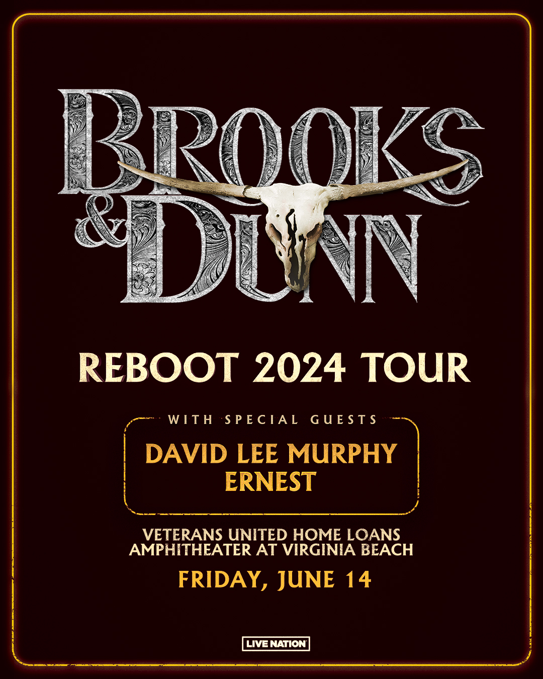 BROOKS & DUNN REBOOT 2024 TOUR WOW That's Country 10 In a Row Retro