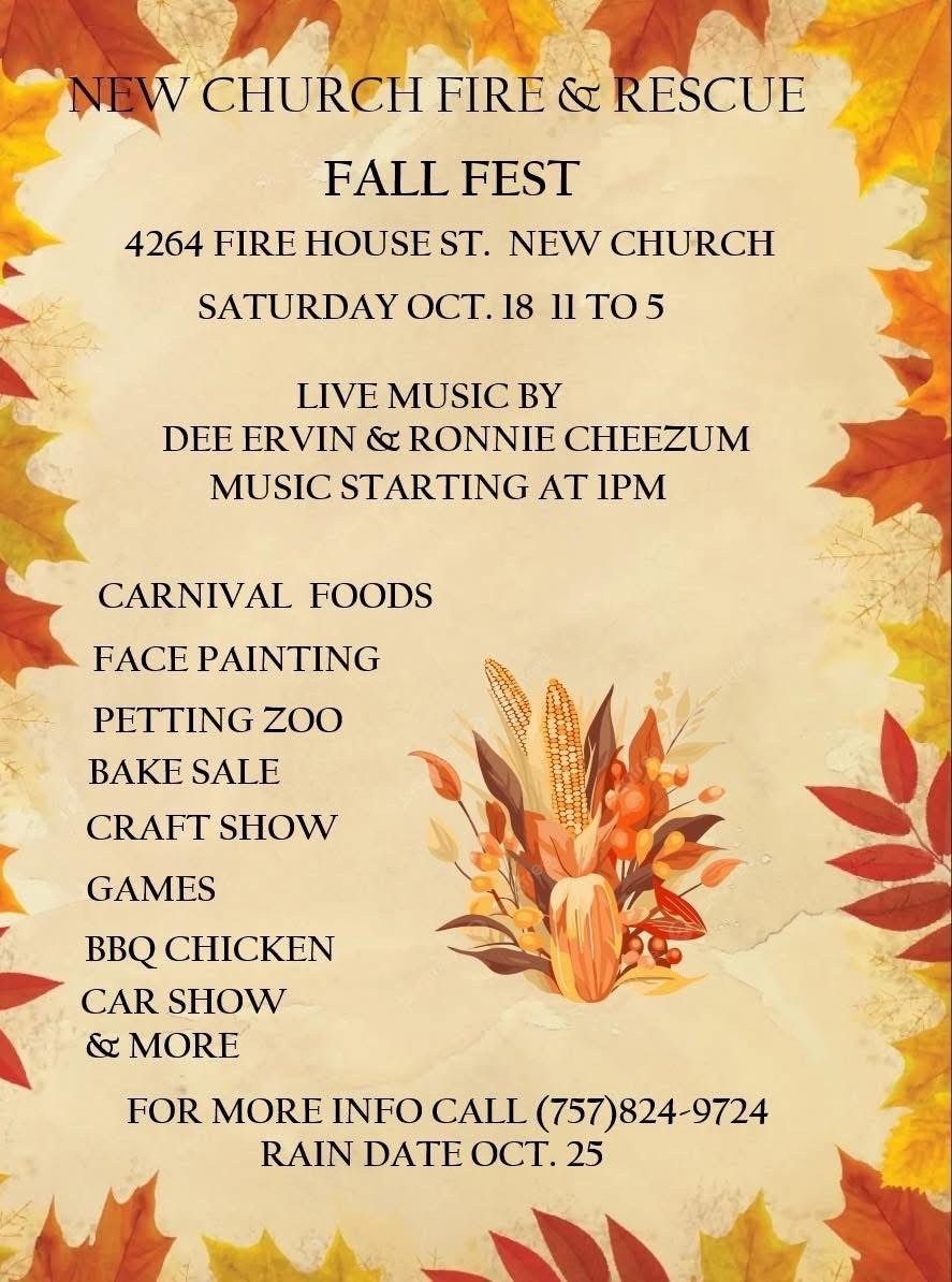 New Church Fire and Rescue Fall Fest – WOW That's Country | 10 In a Row ...